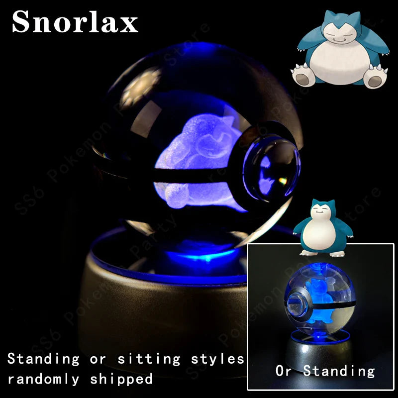 Pokemon Crystal Ball 3D Lamp Night Light
