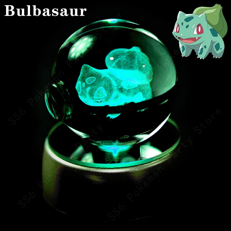 Pokemon Crystal Ball 3D Lamp Night Light