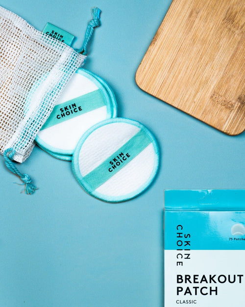 Reusable Cotton Rounds with Mesh Pouch
